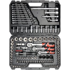 مجموعة مقابس 1/4"، 3/8" و 1/2" 120 قطعة YT-38801