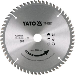 شفرة TCT للألمنيوم 180x60T x 20mm YT-60907