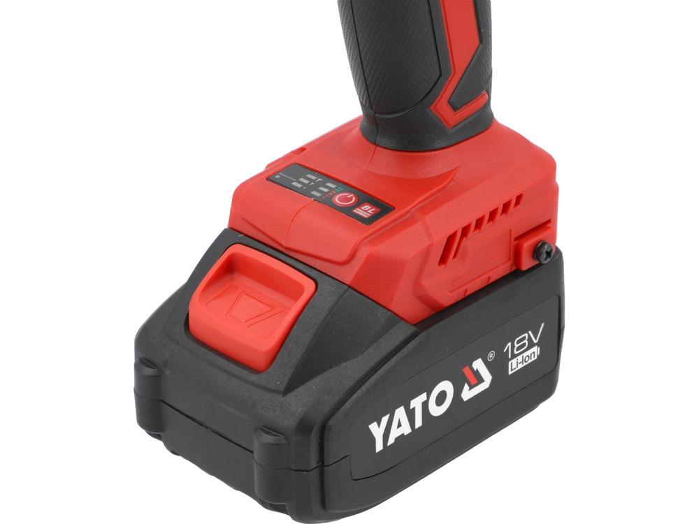 مفك صدمات لاسلكي بدون فرشاة 18V 800N + بطاريتين 4AH + شاحن 2.2A YT-8277935 - الصورة 3