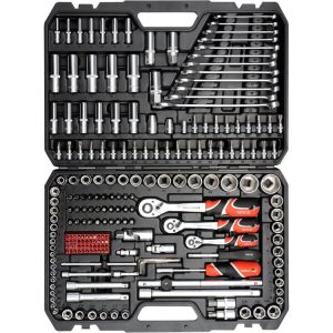 مجموعة مقابس 1/4"، 3/8" و 1/2" 216 قطعة YT-38841