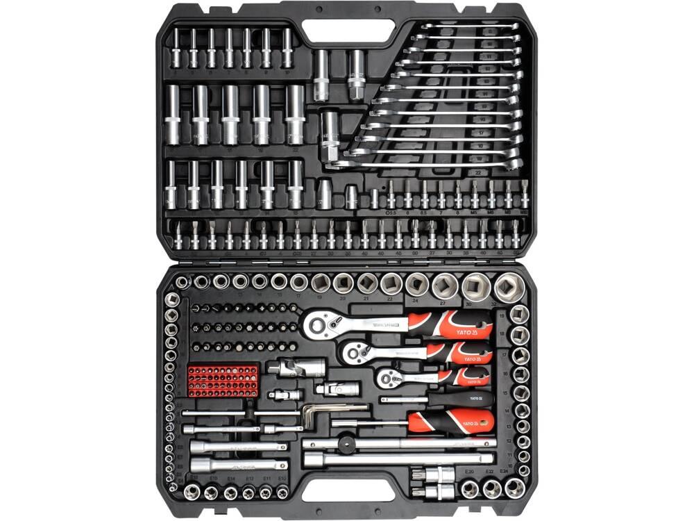 مجموعة مقابس 1/4"، 3/8" و 1/2" 216 قطعة YT-38841