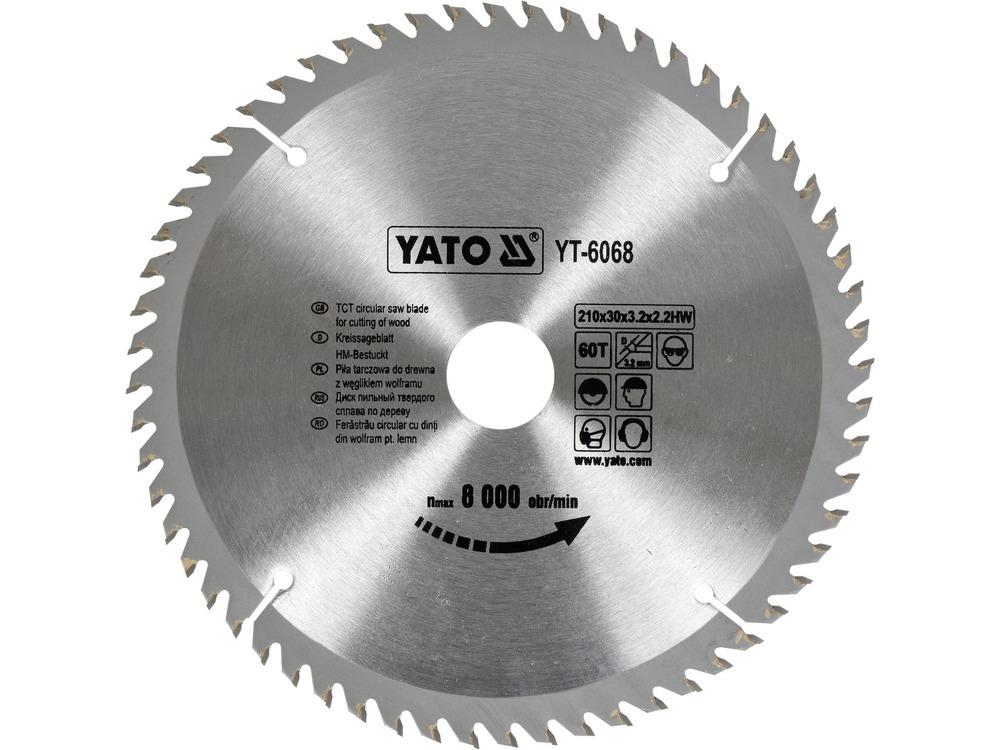 شفرة TCT للخشب 210x60Tx 30mm YT-6068