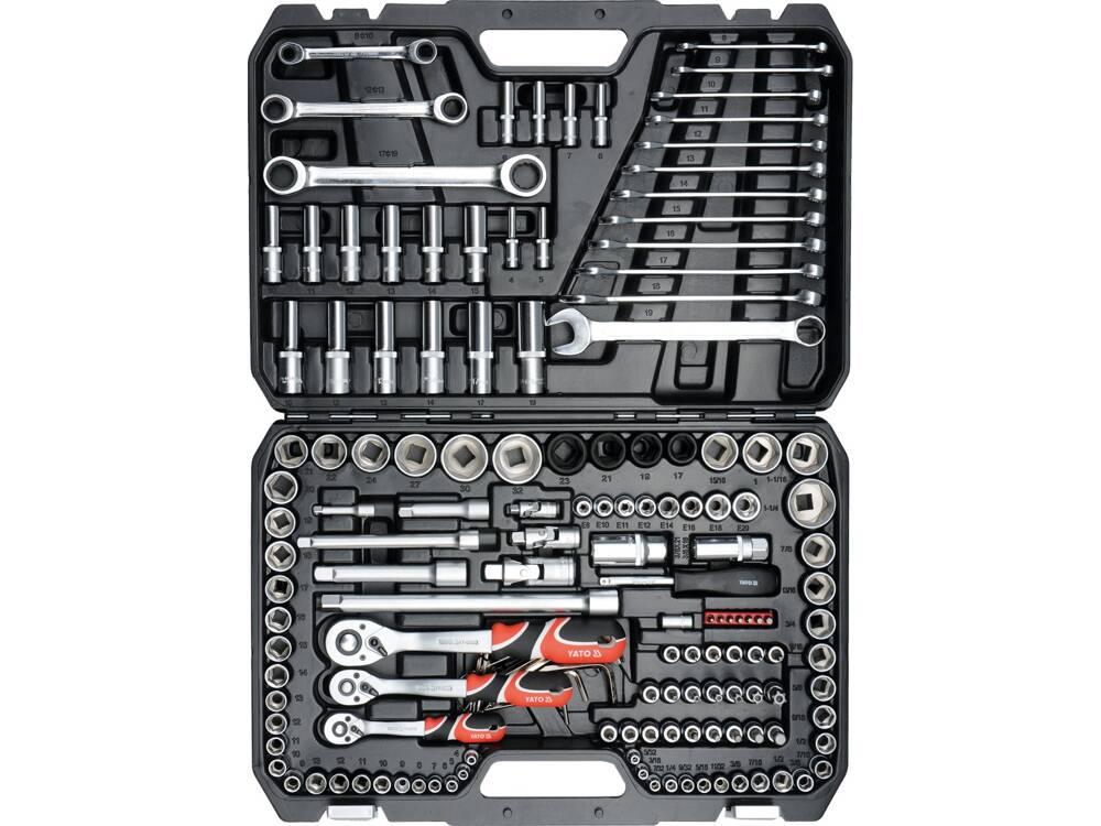 مجموعة مقابس 1/4"، 3/8" و 1/2" 150 قطعة YT-38811