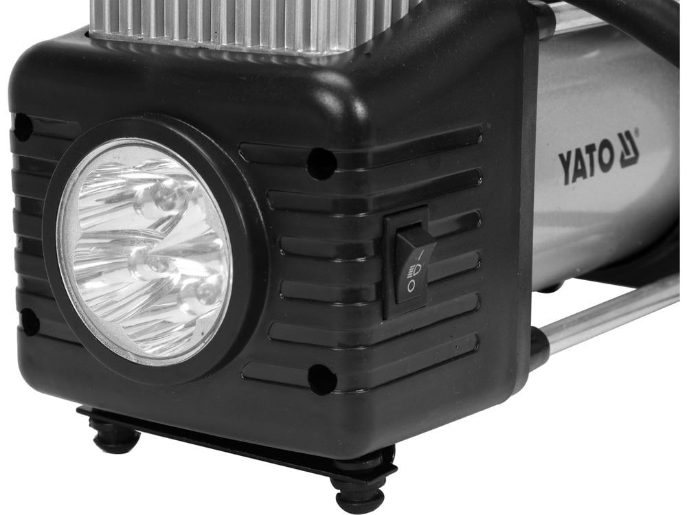 ضاغط هواء للسيارة مع ضوء LED 250 واط YT-73462 - الصورة 4