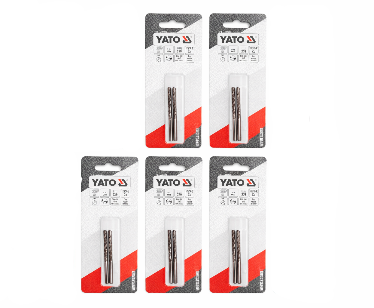 عدد 10 ريشة كوبالت لحفر الحديد HSS-CO، مقاس 3.0 مم قطع YT-4030G
