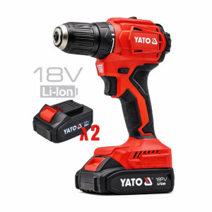 مفك ومثقاب شحن بدون فرشاة 18V 45N + بطاريتين 2AH + شاحن 2.2A YT-8277905