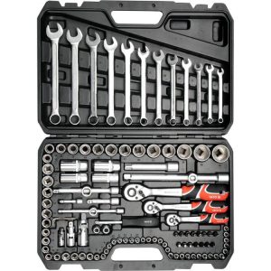 مجموعة مقابس 1/4"، 3/8" و 1/2" 111 قطعة YT-38831
