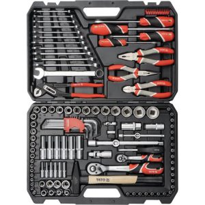مجموعة مقابس 1/4"، 1/2" 122 قطعة YT-38901