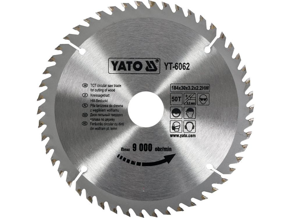شفرة TCT للخشب 184x50T x 30mm YT-6062