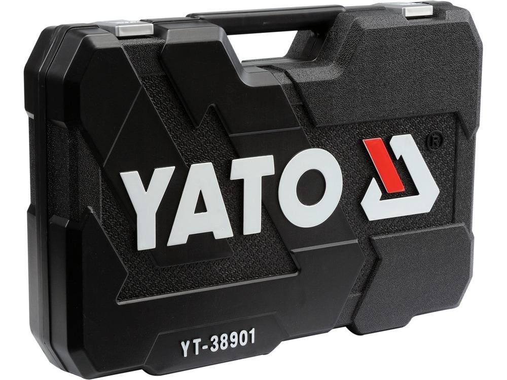 مجموعة مقابس 1/4"، 1/2" 122 قطعة YT-38901 - الصورة 2