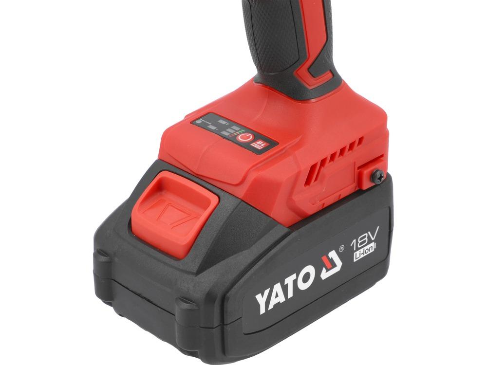 مفك ربط صدمات لاسلكي بدون فرشاة 18V 350N + بطاريتين 4AH + شاحن 2.2A YT-8277925 - الصورة 3