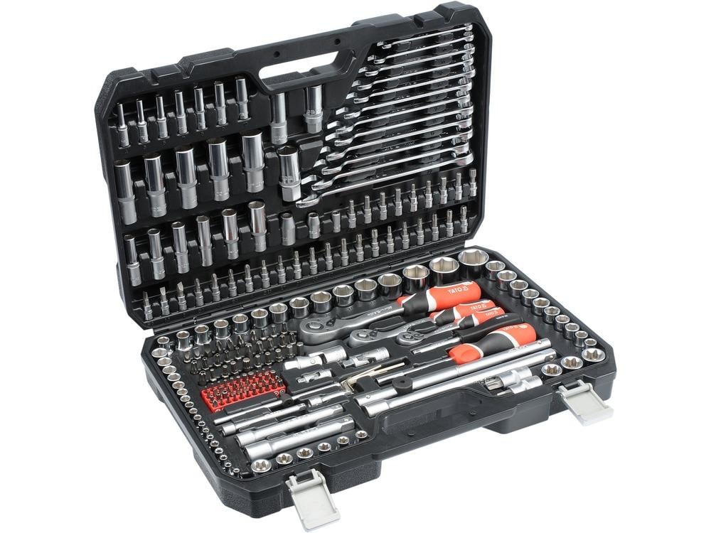 مجموعة مقابس 1/4"، 3/8" و 1/2" 216 قطعة YT-38841 - الصورة 2